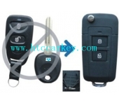 KIA 2 Button Flip Remote Key Shell