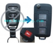 KIA 3+1 Button Flip Remote Key Shell