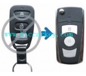 KIA 3 Button Flip Remote Key Shell