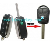 Land Rover 3 Button New Style Folding Replacment Flip Remote Key Shell