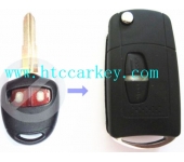 Mitsubishi 2 button flip key shell