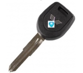 Mitsubishi Transponder Key Shell Without Chip Left Side (Silver Logo)