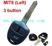 Mitsubishi 3 Button Remote Key Shell Left Blade
