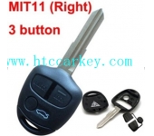 Mitsubishi 3 Button Remote Key Shell Right Blade