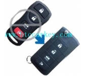 Nissan 3+1 Button Replacement Flip Remote Key Shell