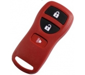 Nissan 3 Button Remote Case Red Color
