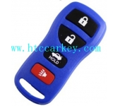 Nissan 4 Button Remote Case Blue Color