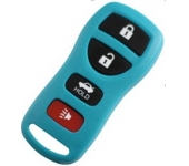 Nissan 4 Button Remote Case Green Color