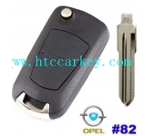 Opel 2 Button  Flip Remote Shell
