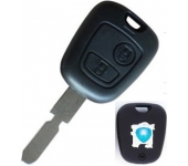 Peugeot 406 2 Button Remote Key Shell (with logo)