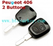 Peugeot 406 2 Button Remote Key Shell (without logo)