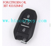 Citroen C4L 3 Button Remote Control 433.92MHZ