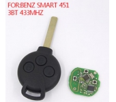 Benz Smart451 3 button  remote Control 433MHZ