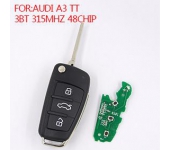 AUDI A3 TT 3 Button Flip Remote Control 315MHZ , With ID48 Chip