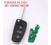 AUDI A4 231G 3 Button Flip Remote Control 315MHZ ,With ID48 Chip