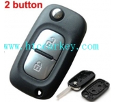 Renault 2 Button Flip Remote Key Shell