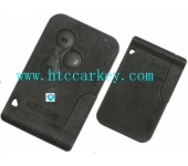 Renault Megane 3 Button Smart Card Remote Shell with Emergency Blade