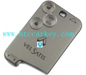 Renault Velsatis 3 Button Smart Card Remote Shell With 