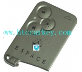 Renault Espace 3 Button Smart Card Remote Shell With 