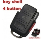 Skoda 3+1 Button Remote Shell with Battery Holder
