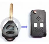 Toyota 2 Button Flip Remote Key Shell