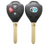 Toyota 3 Button Remote Key Shell USA Style (With logo)