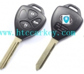 Toyota 3 Button Remote Key Shell
