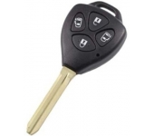 Toyota 4 Button Remote Key Shell With 