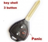 Toyota 3 Button Remote Key Shell New Style (With logo)