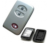Toyota 2+1 Button Avalon Camry Venza Silver Smart Card Remote Shell