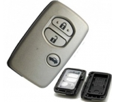 Toyota 3 Button Avalon Camry Venza Silver Smart Card Remote Shell