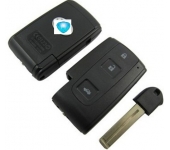 Toyota Crown 3 Button Smart Card Remote Shell with Emergency Blade