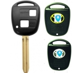 Toyota 2 Button Remote Key Shell (Golden and Silver logo)