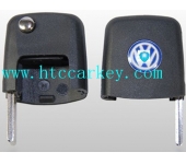 Volkswagen Flip Key Head Square With ID48 CAN Chip (With logo)