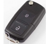 VW 2 Button Flip Remote Key Shell Square Head