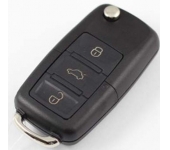 VW 3 Button Flip Remote Key Shell Square Head