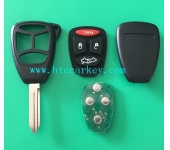 Chrysler 3+1 button remote Control FCCID:KOBDT04A  OHT692427AA 315MHZ  Big Button