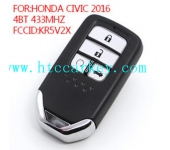 Honda CIVIC 2016 4 Button Remote Control 433MHZ,FCCID: KR5V2X