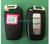 HYUNDAI 4 button remote control  with blade 434MHZ With RED STIKER