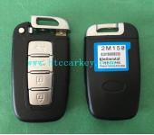 HYUNDAI 4 button remote control  with blade 434MHZ WITH BLUE STIKER