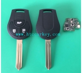 NISSAN 3 BUTTON REMOTE 433MHZ , With ID46 Chip，With Logo